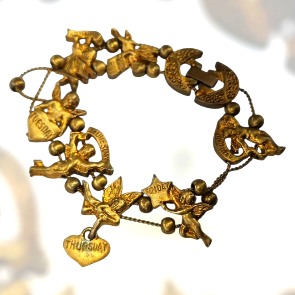 Gold Charm Bracelet